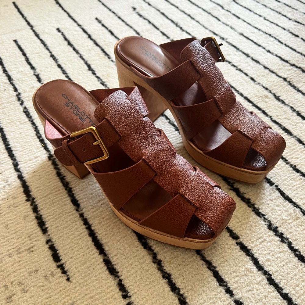 Charlotte Stone Fisherman Mule Heels
